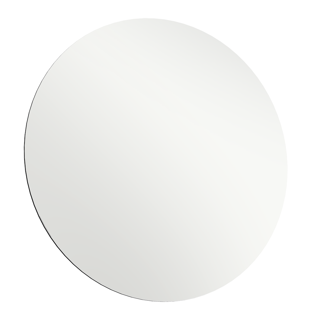 Yezi 50cm Round Wall Mirror Frameless Tempered Glass-1950769998758809608