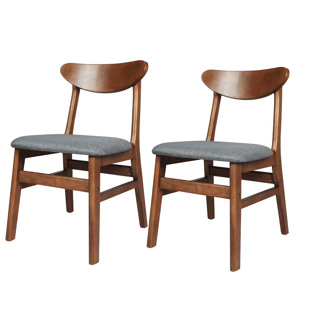 Levede 2xDining Chairs Kitchen Chair Brown 2Pack-1954802985624276992