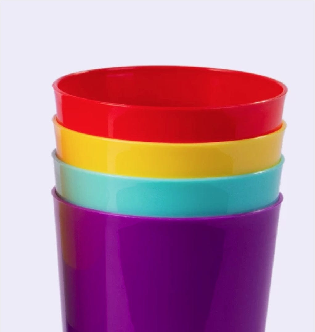 5 Pcs 38L Leakproof Beverage Dispenser With 4 Cups Rainbow - 04