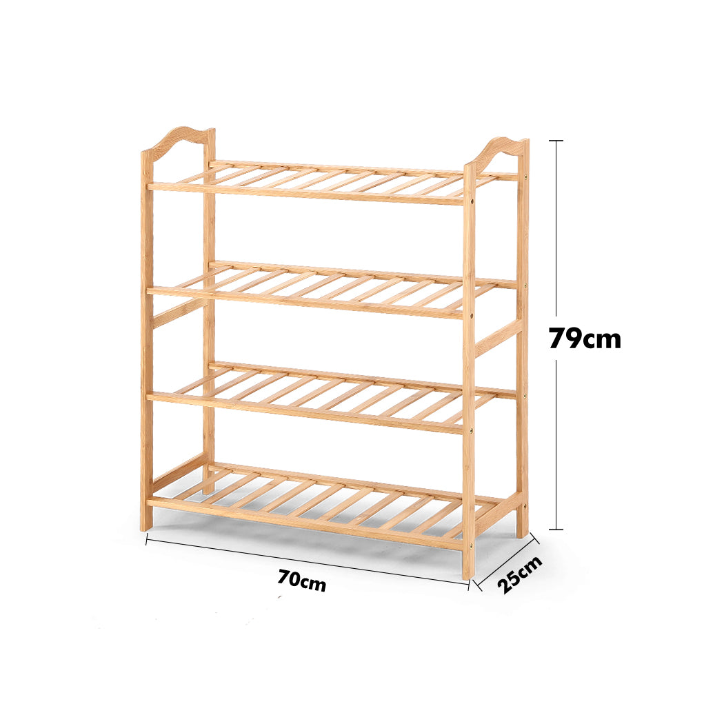 Levede Bamboo Shoe Rack Storage Wooden-1954802687853858818
