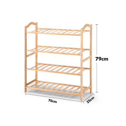 Levede Bamboo Shoe Rack Storage Wooden-1954802687853858818