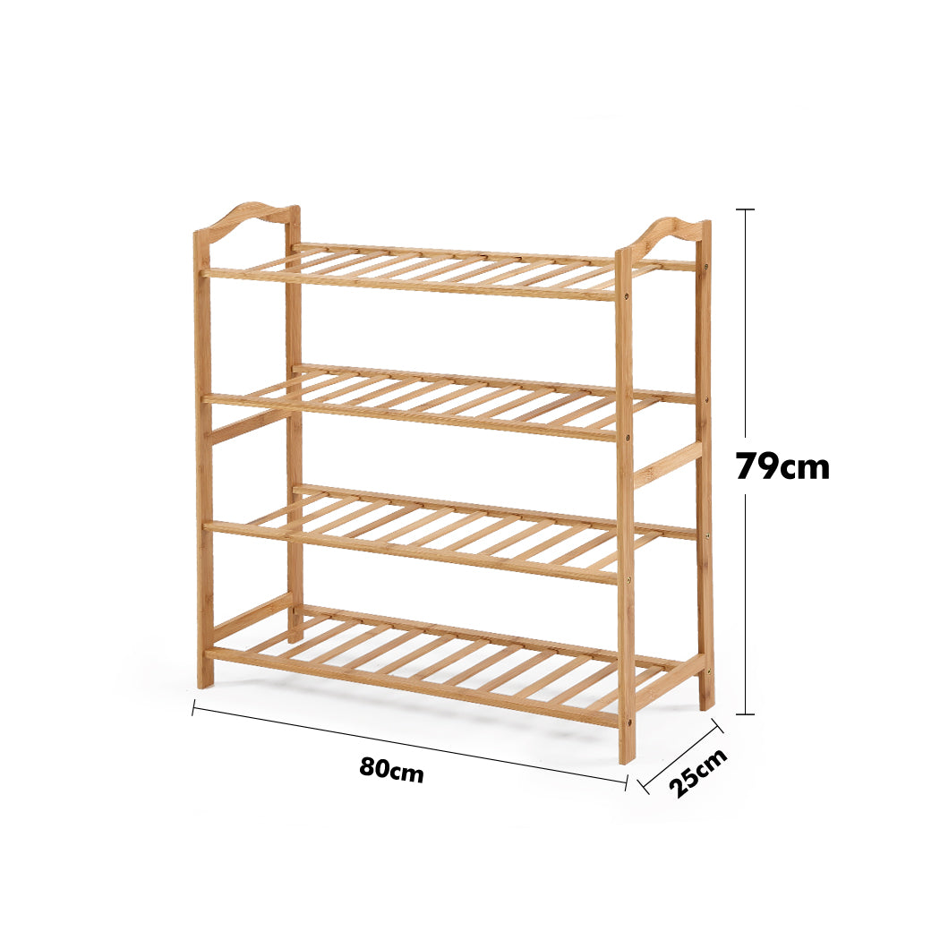 Levede Bamboo Shoe Rack Storage Wooden-1954802688059379714