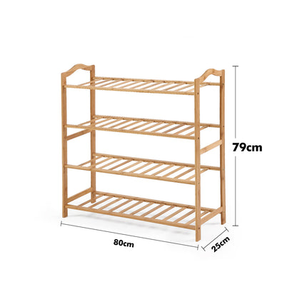 Levede Bamboo Shoe Rack Storage Wooden-1954802688059379714