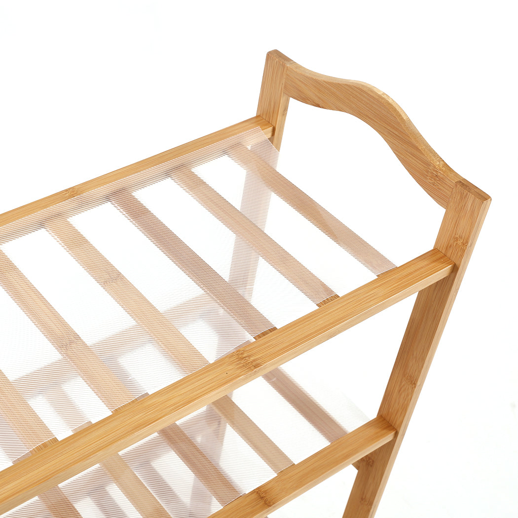 Levede Bamboo Shoe Rack Storage Wooden-1954802687853858819
