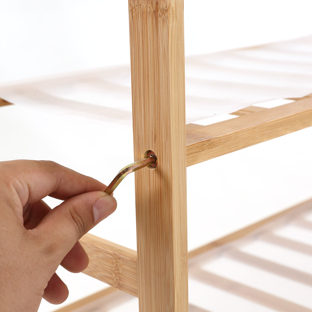 Levede Bamboo Shoe Rack Storage Wooden-1954802687853858820