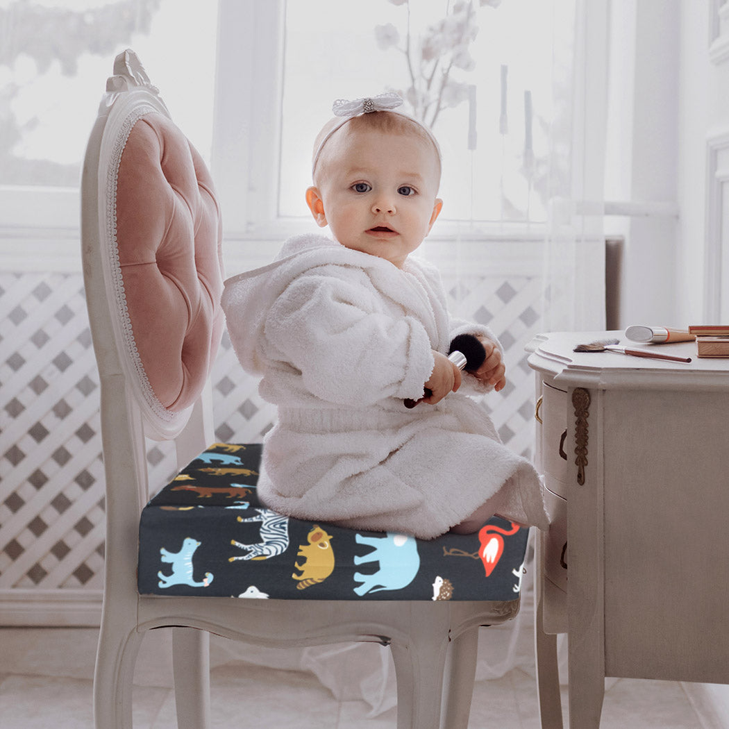 Kid Chair Cushion High Seat Pad Baby Black-1954802726894440455