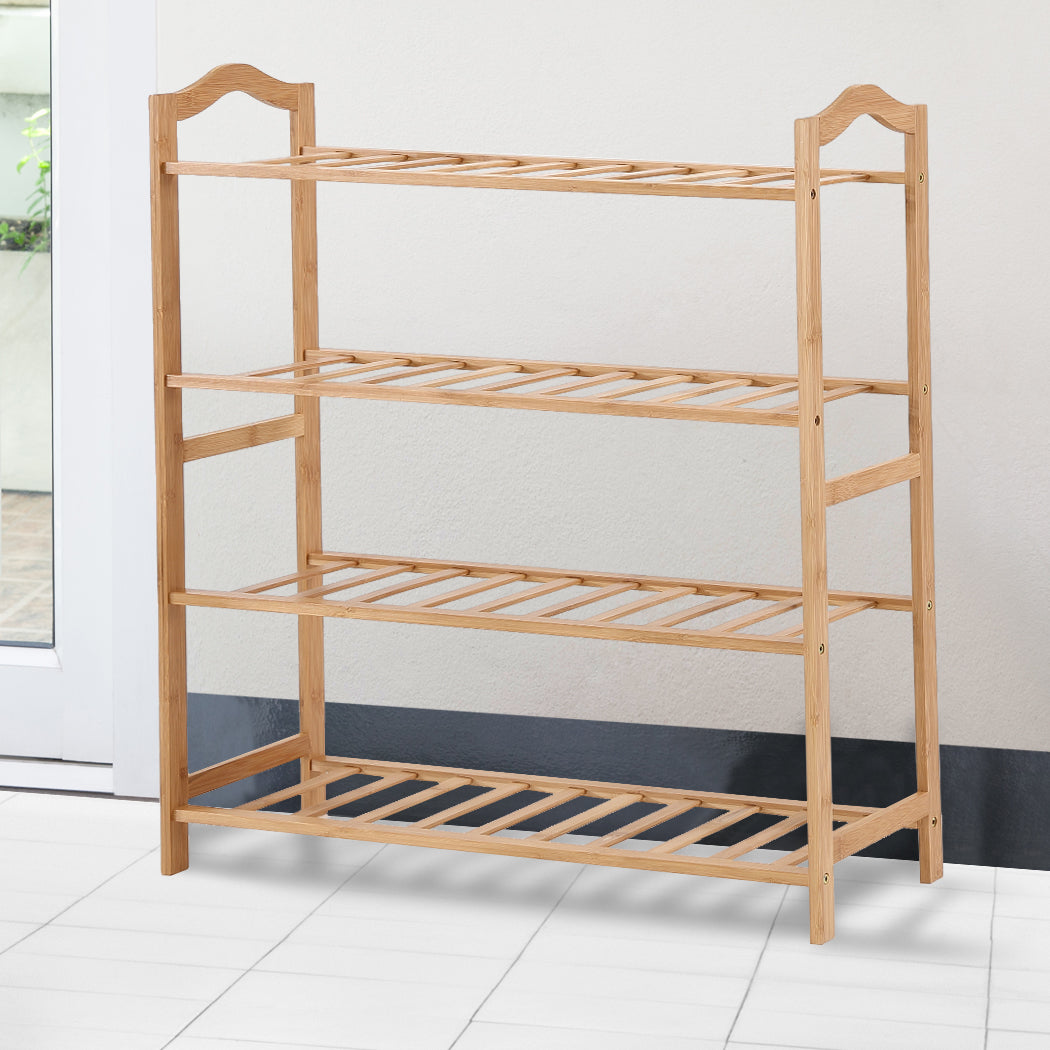 Levede Bamboo Shoe Rack Storage Wooden-1954802687853858823