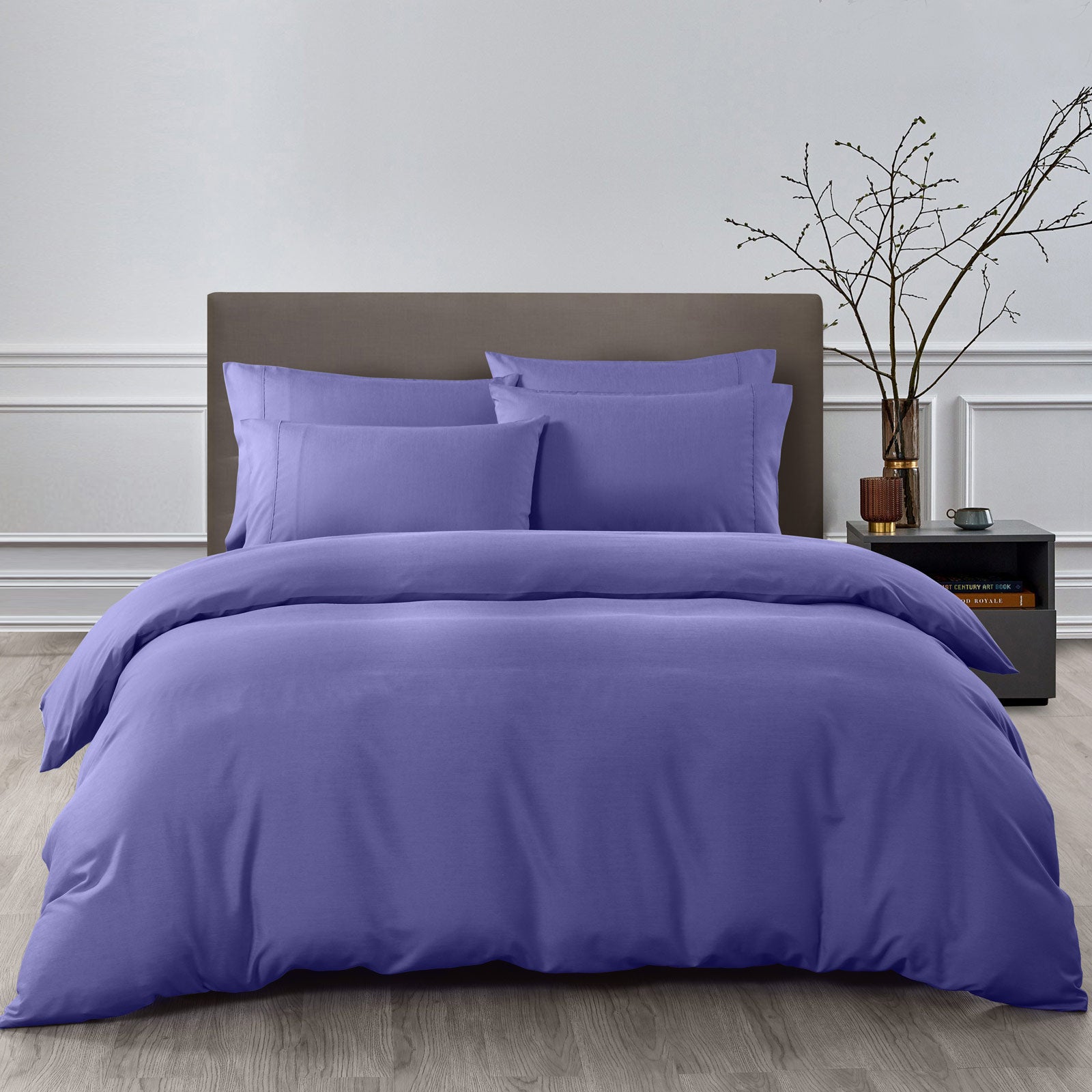 Royal Comfort Bamboo Cooling 2000TC Quilt Cover Set - King-Royal Blue-1951134828887937024