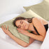 SILK PILLOW CASE TWIN PACK - SIZE: 51X76CM - Sage-1951134814539223042