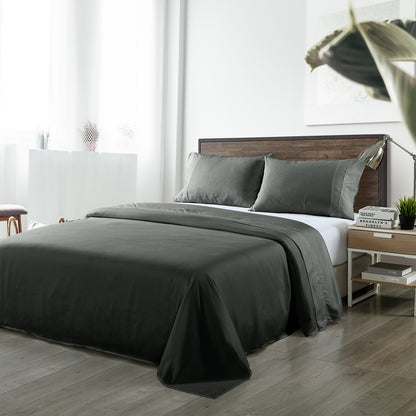 Royal Comfort Bamboo Blended Sheet &amp; Pillowcases Set 1000TC Ultra Soft Bedding-1951134908202225664