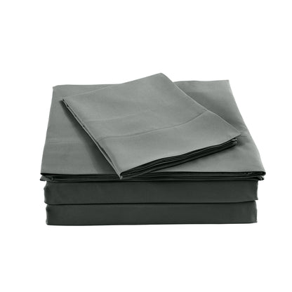 Royal Comfort Bamboo Blended Sheet &amp; Pillowcases Set 1000TC Ultra Soft Bedding-1951134908202225666