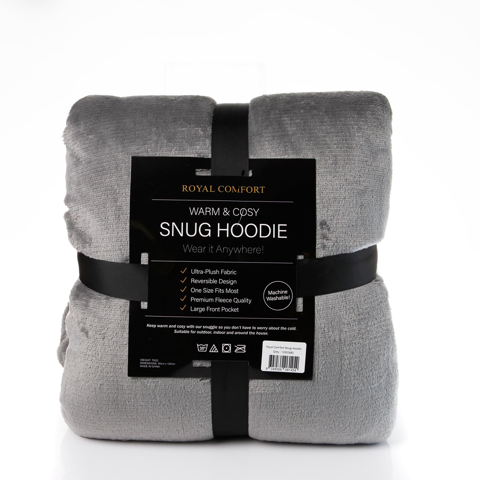 Royal Comfort Snug Hoodie - Grey-1951134893165645828