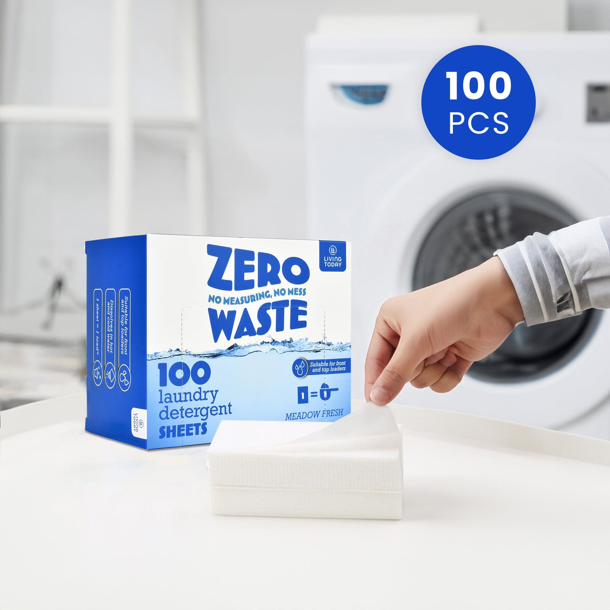 100 Pcs Eco Friendly Ultra Concentrated Laundry Detergent - 01