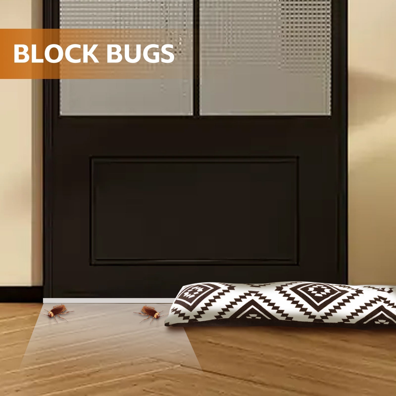 2 Pcs Door Window Draught Stopper - 08