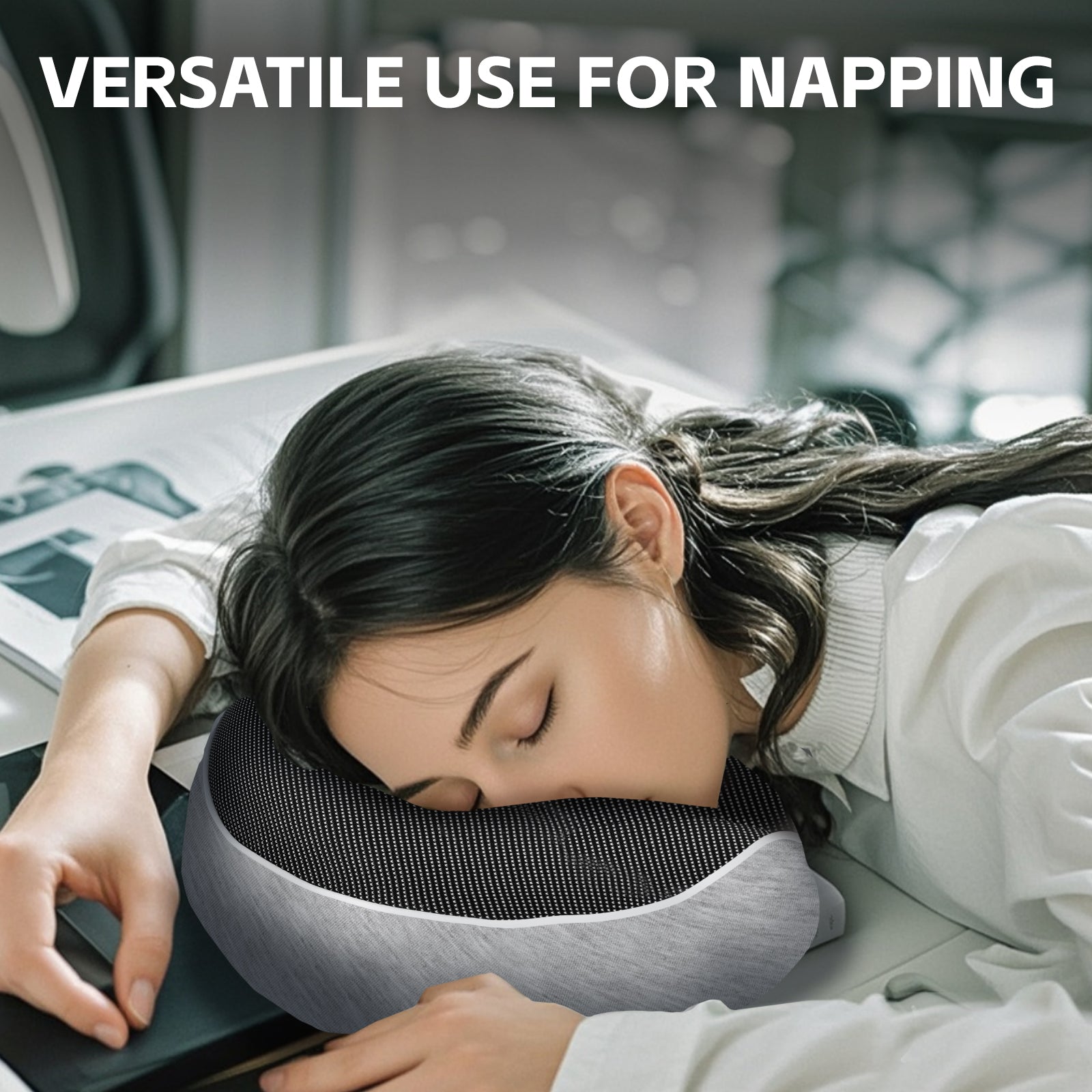 Compact Luxury Memory Foam Travel Pillow - 02