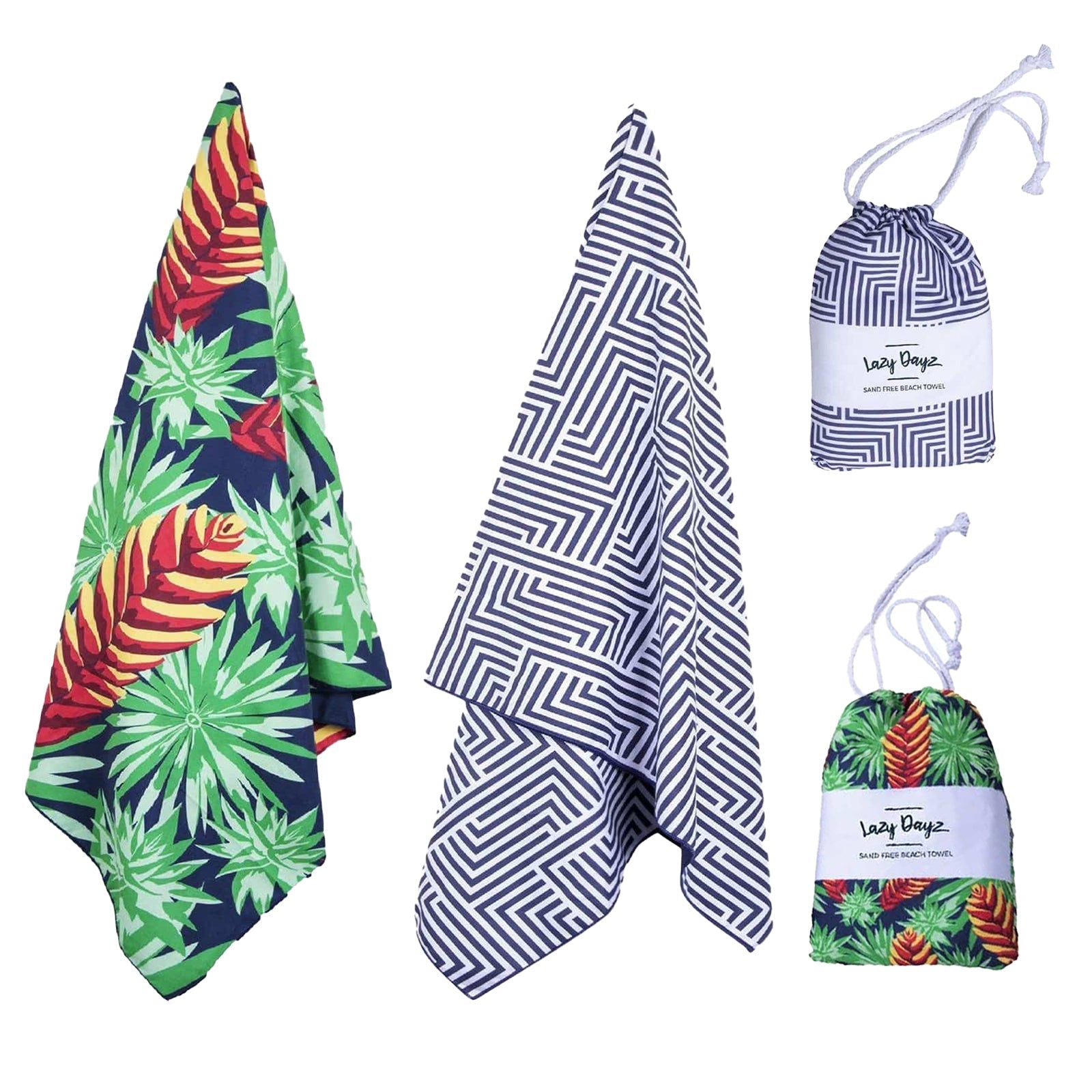Lazy Dayz Quick Drying Sand Free Beach Towel Mossman - 14