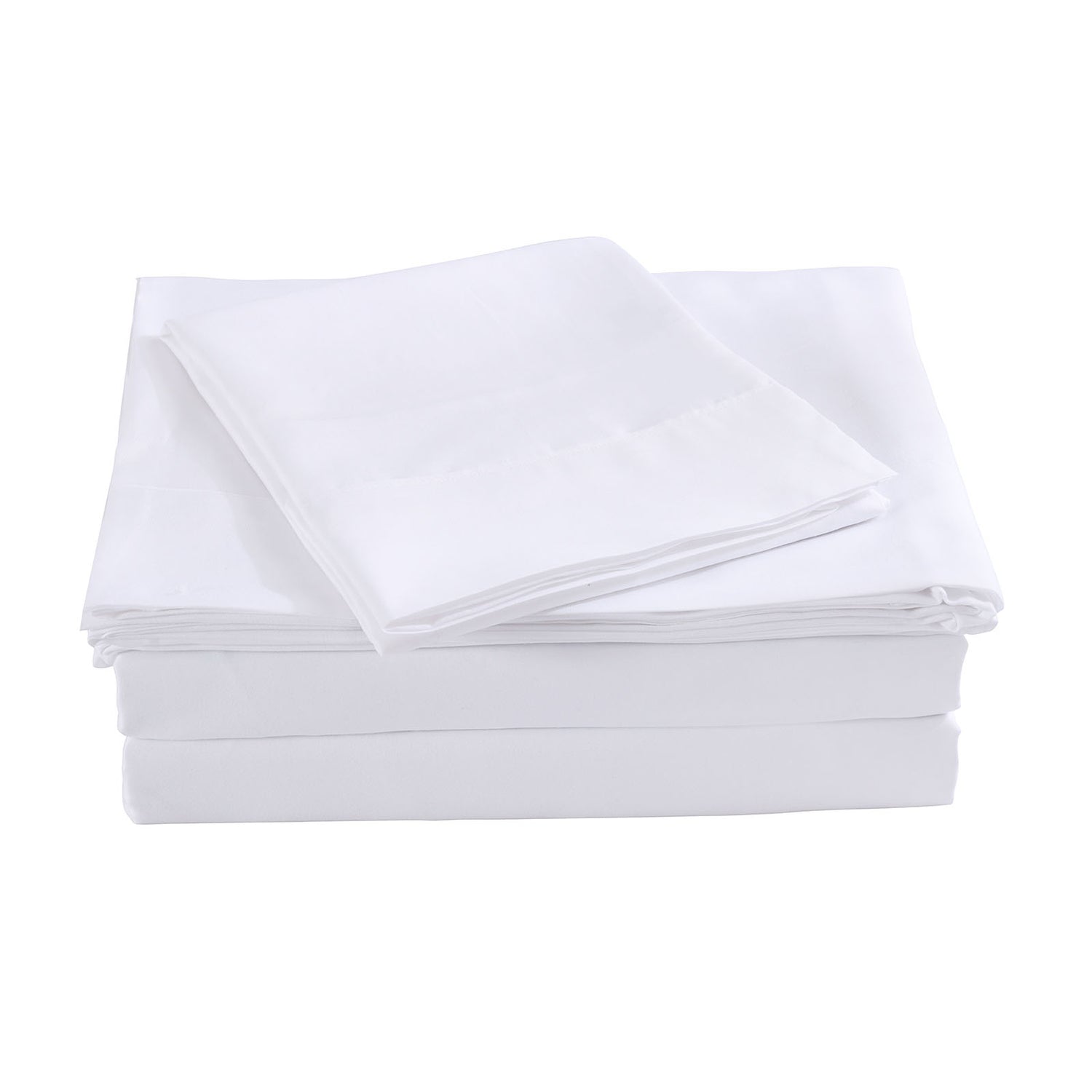 Royal Comfort Blended Bamboo Sheet Set White - Double-1951134847821025281