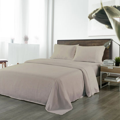 Royal Comfort Blended Bamboo Sheet Set Warm Grey - King-1951134849423249408