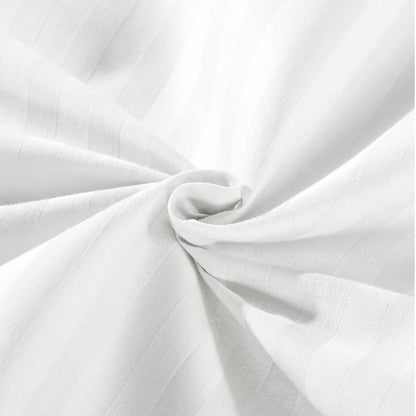 KENSINGTON 1200TC COTTON SHEET SET IN STRIPE-DOUBLE - WHITE-1951134849624576007
