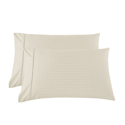 KENSINGTON 1200TC COTTON SHEET SET IN STRIPE-KING - SAND-1951134851184857093