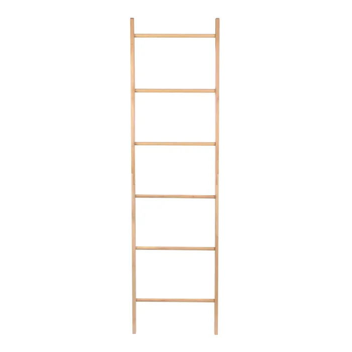 180Cm 6 Steps Bamboo Towel Ladder - 03