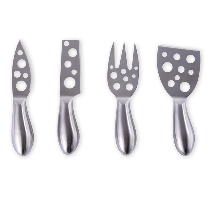4 Pcs Clevinger Hobson Stainless Steel Cheese Knife Set With Magnetic Block - 02