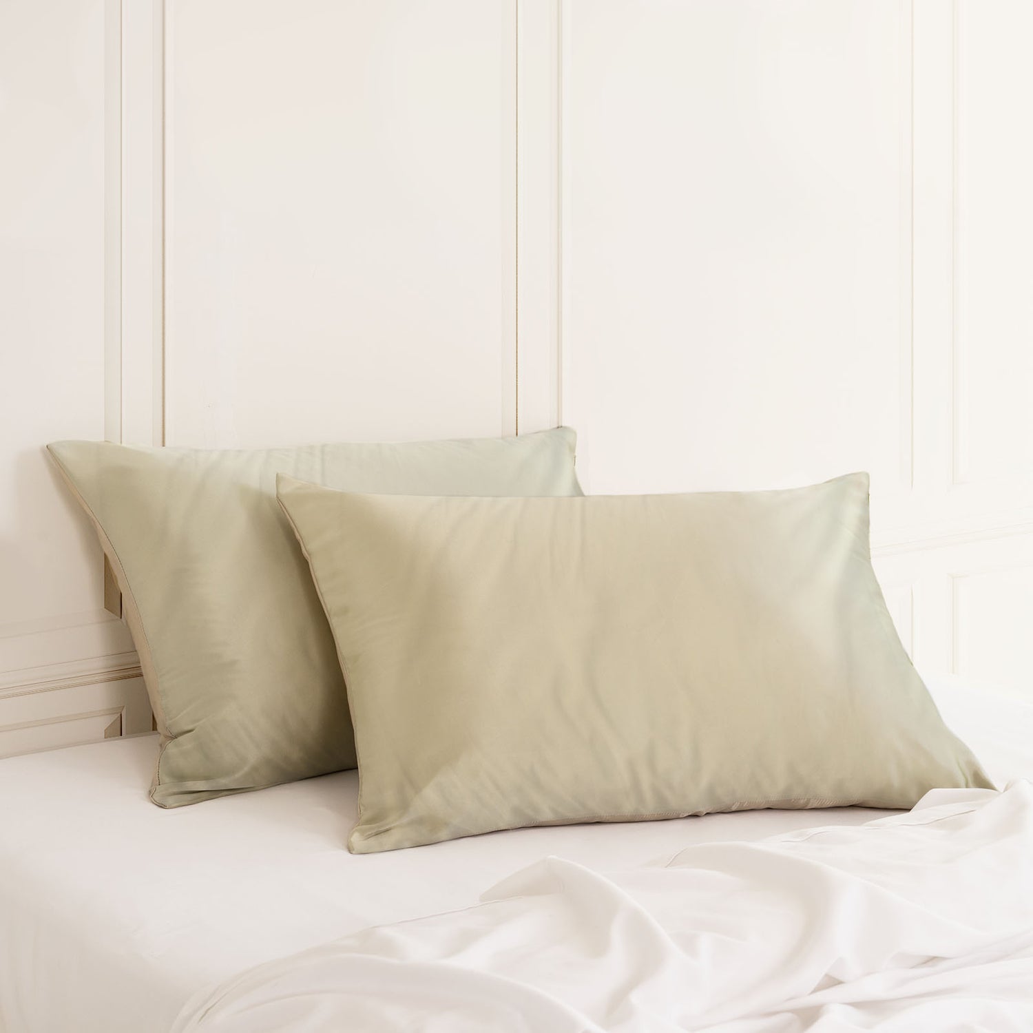 MULBERRY SILK PILLOW CASE TWIN PACK - SIZE: 51X76CM - CHAMPAGNE-1951134813415149572