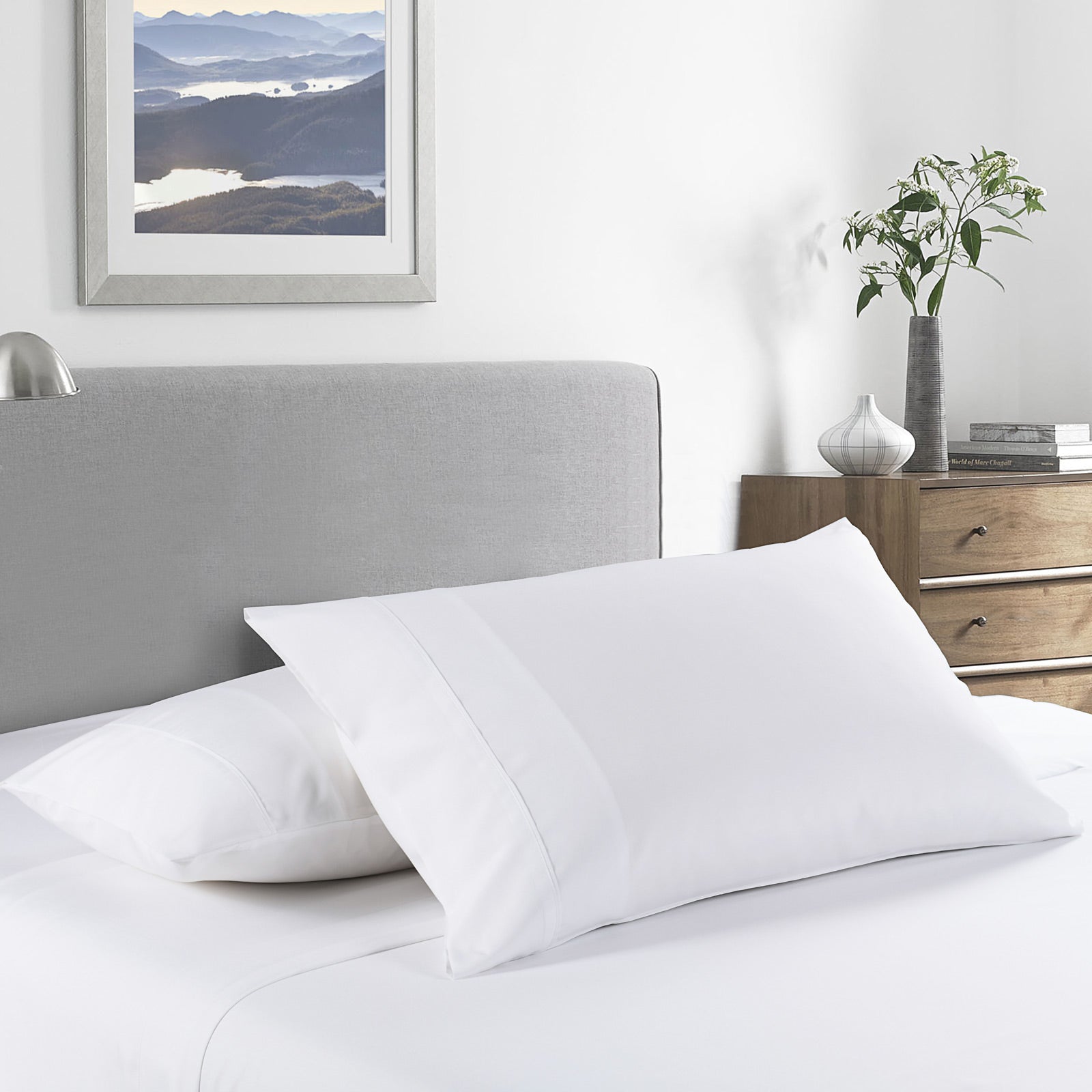 Royal Comfort Bamboo Cooling 2000TC Sheet Set - King-White-1951134861800640513