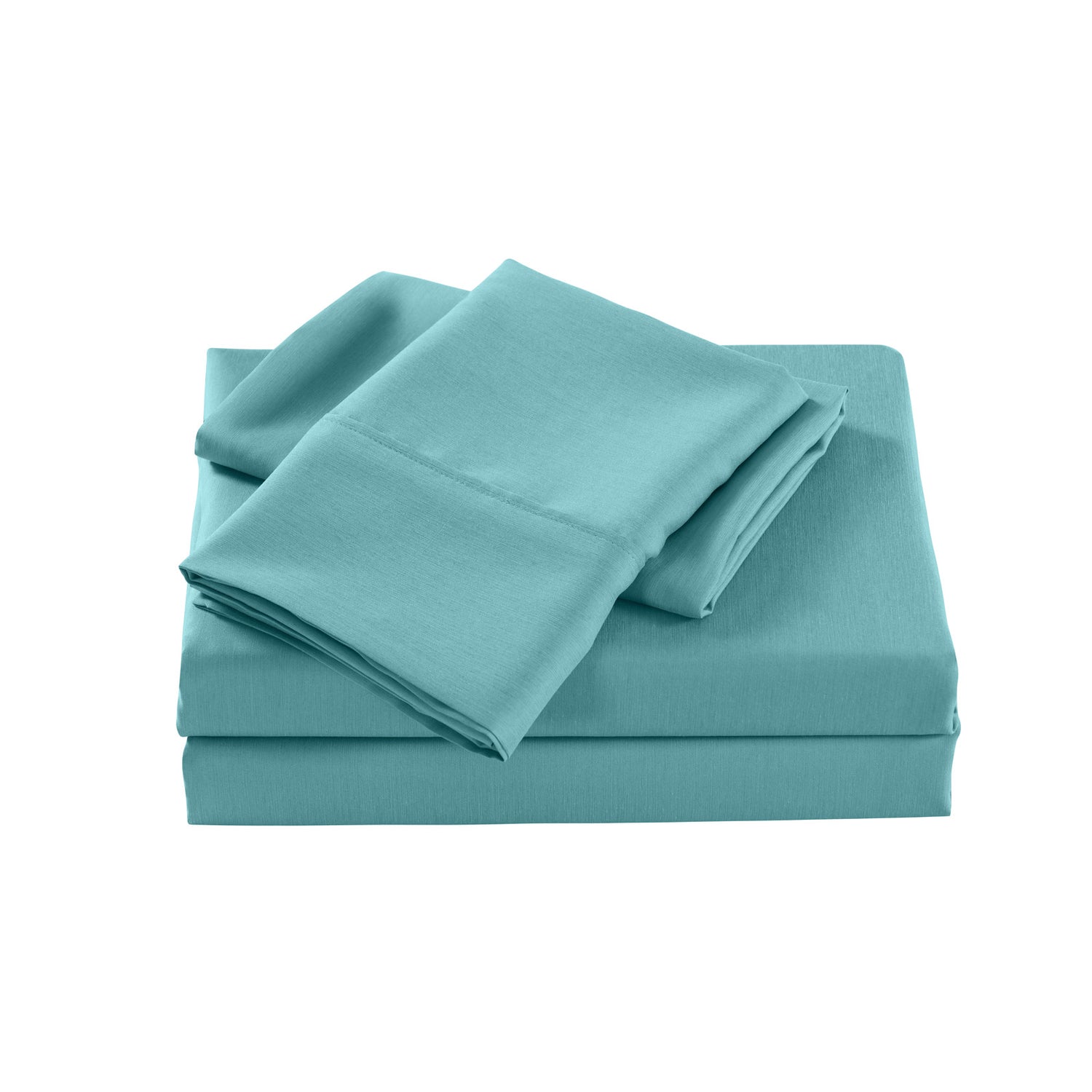 Royal Comfort Bamboo Cooling 2000TC Sheet Set - Single-Aqua-1951134863461584898