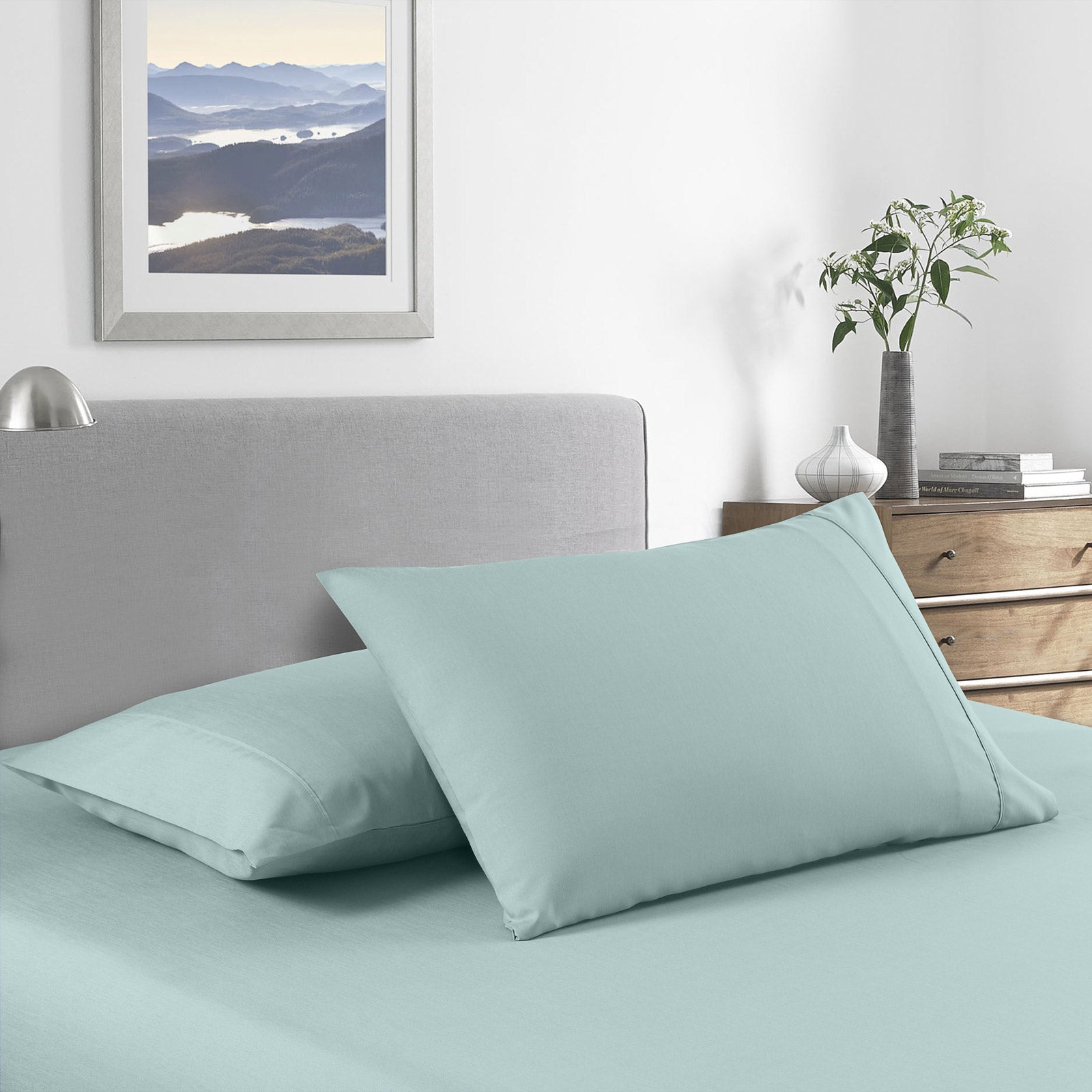 Royal Comfort Bamboo Cooling 2000TC Sheet Set - Single-Frost-1951134863780352001