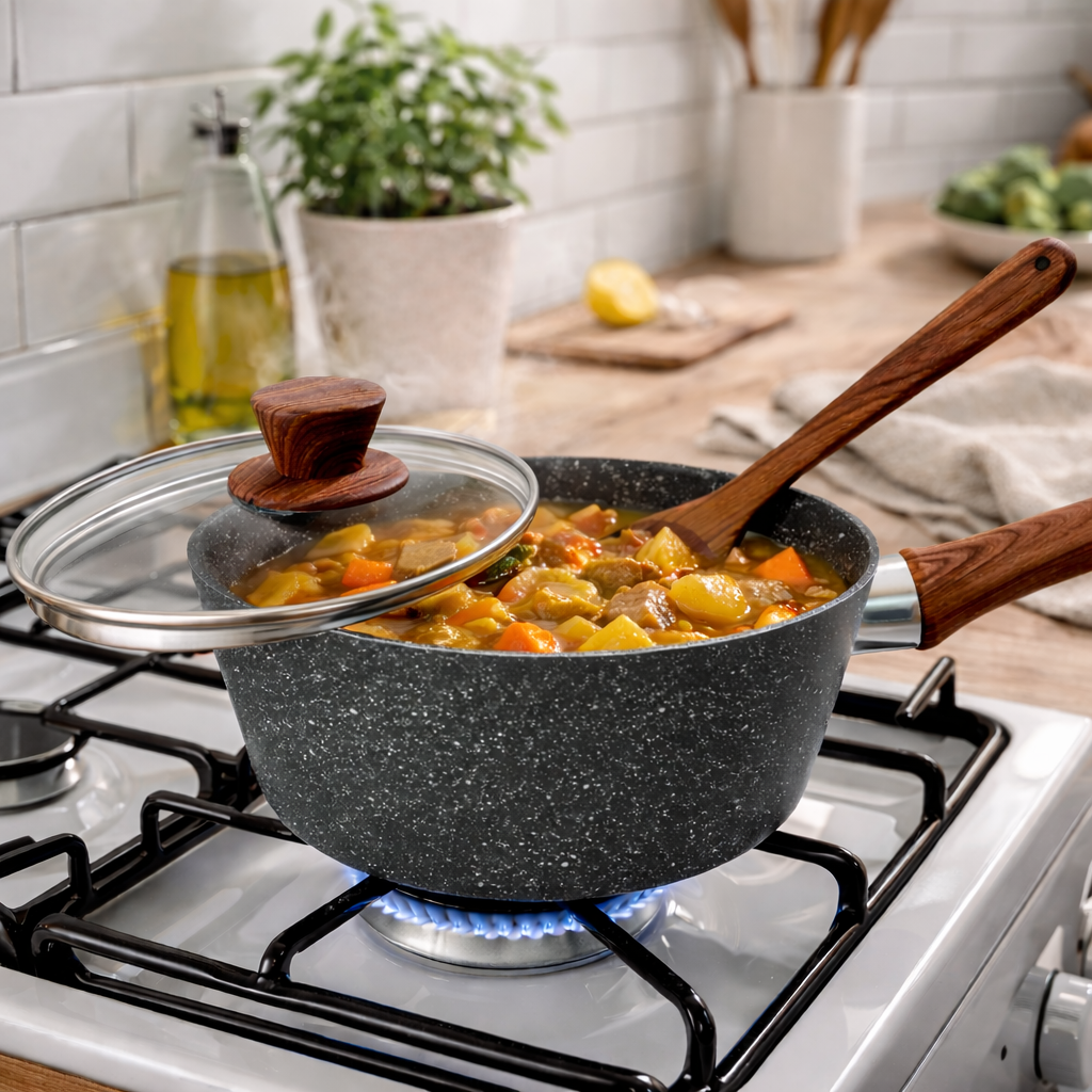 20cm Non-Stick Saucepan With Lid