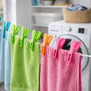 24 Pcs Strong Grip Pegs - 4 Colours