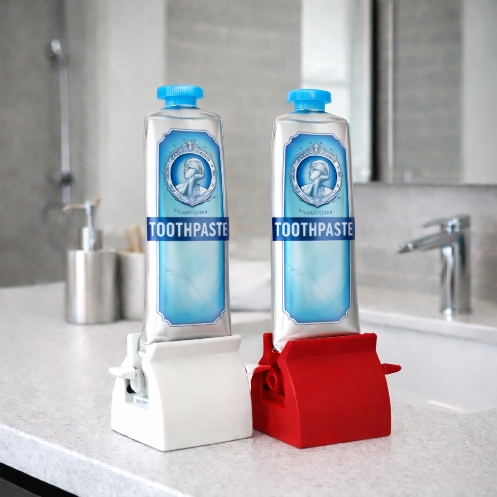 2 Pcs Toothpaste Rolling Dispensers Squeezer