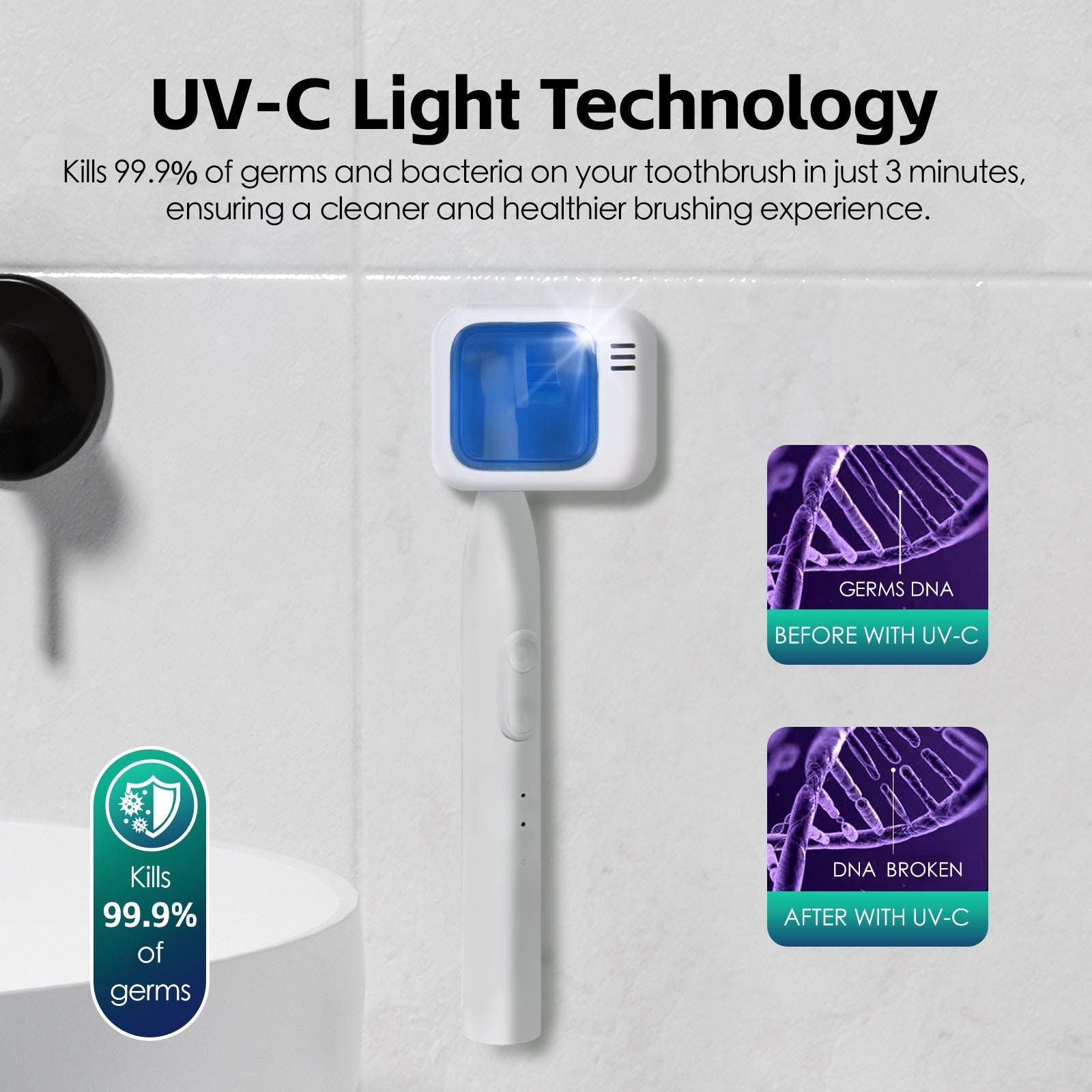 Remology Rechargeable Uv Toothbrush Sterilizer - 02