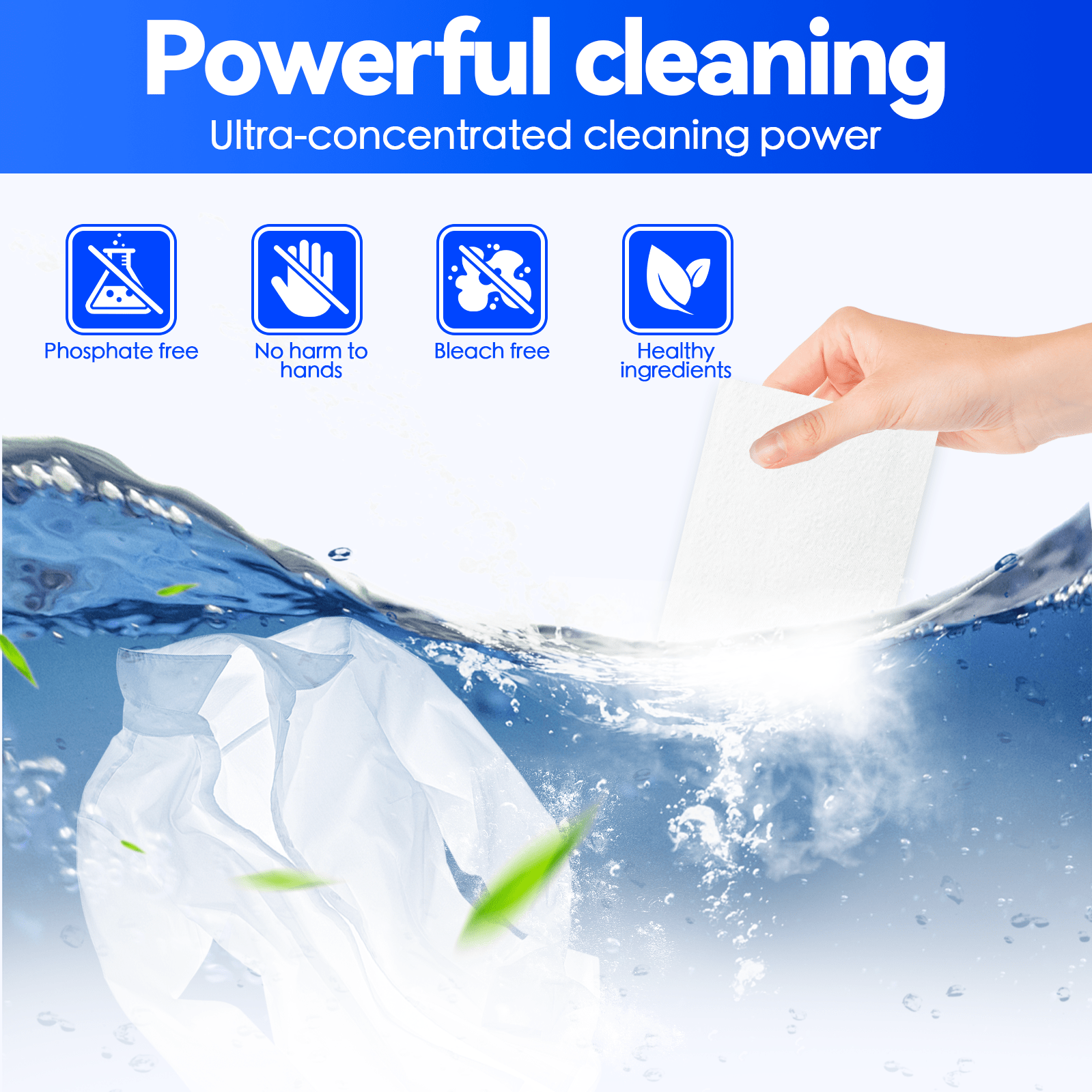 100 Pcs Eco Friendly Ultra Concentrated Laundry Detergent - 03