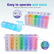 Flightmode 7 Day Travel Pill Box Medicine Organiser With Individual Daily Compartment - 03