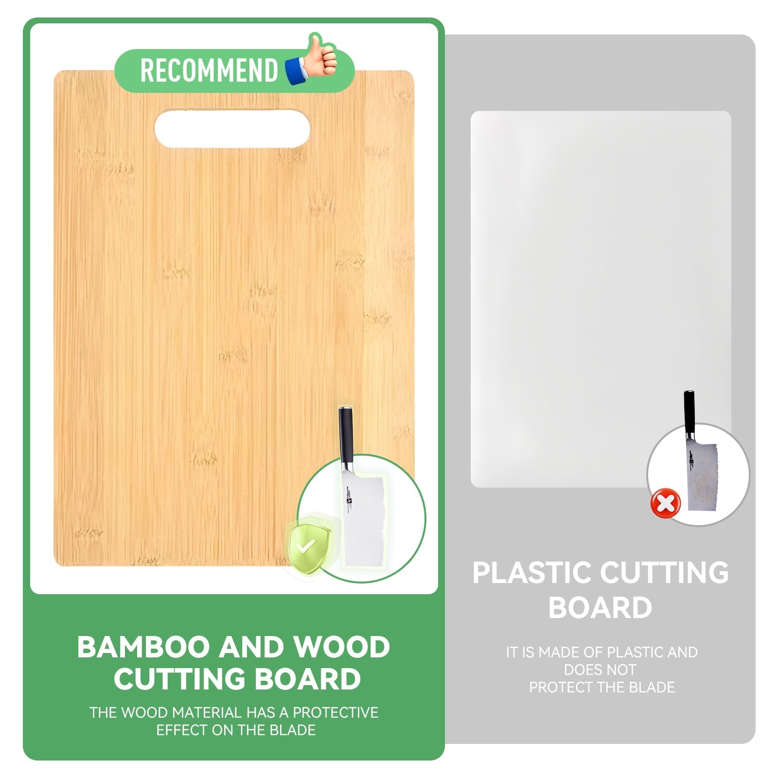 3 Pcs Bamboo Cheese Cutting Serving Chopping Board Set - 02