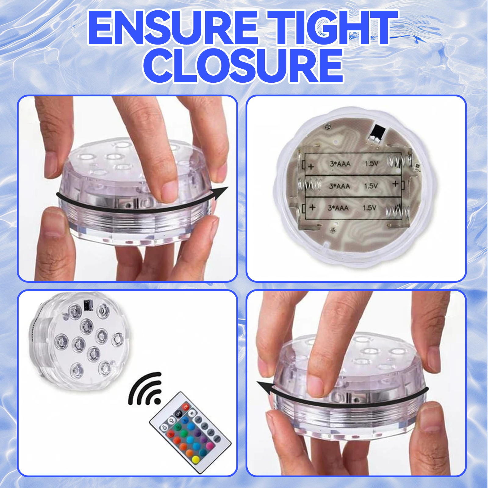 2 Pcs Lazy Dayz 13 Colors Led Remote Pool Light - 04