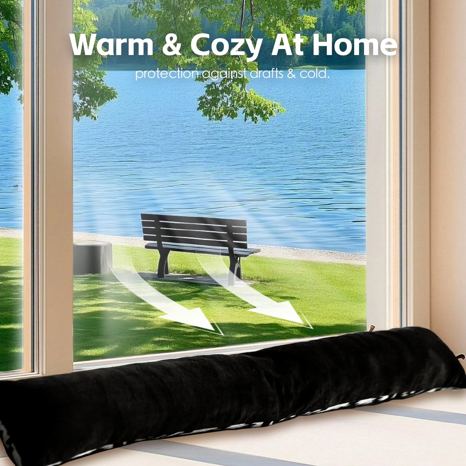 2 Pcs Door Window Draught Stopper - 05