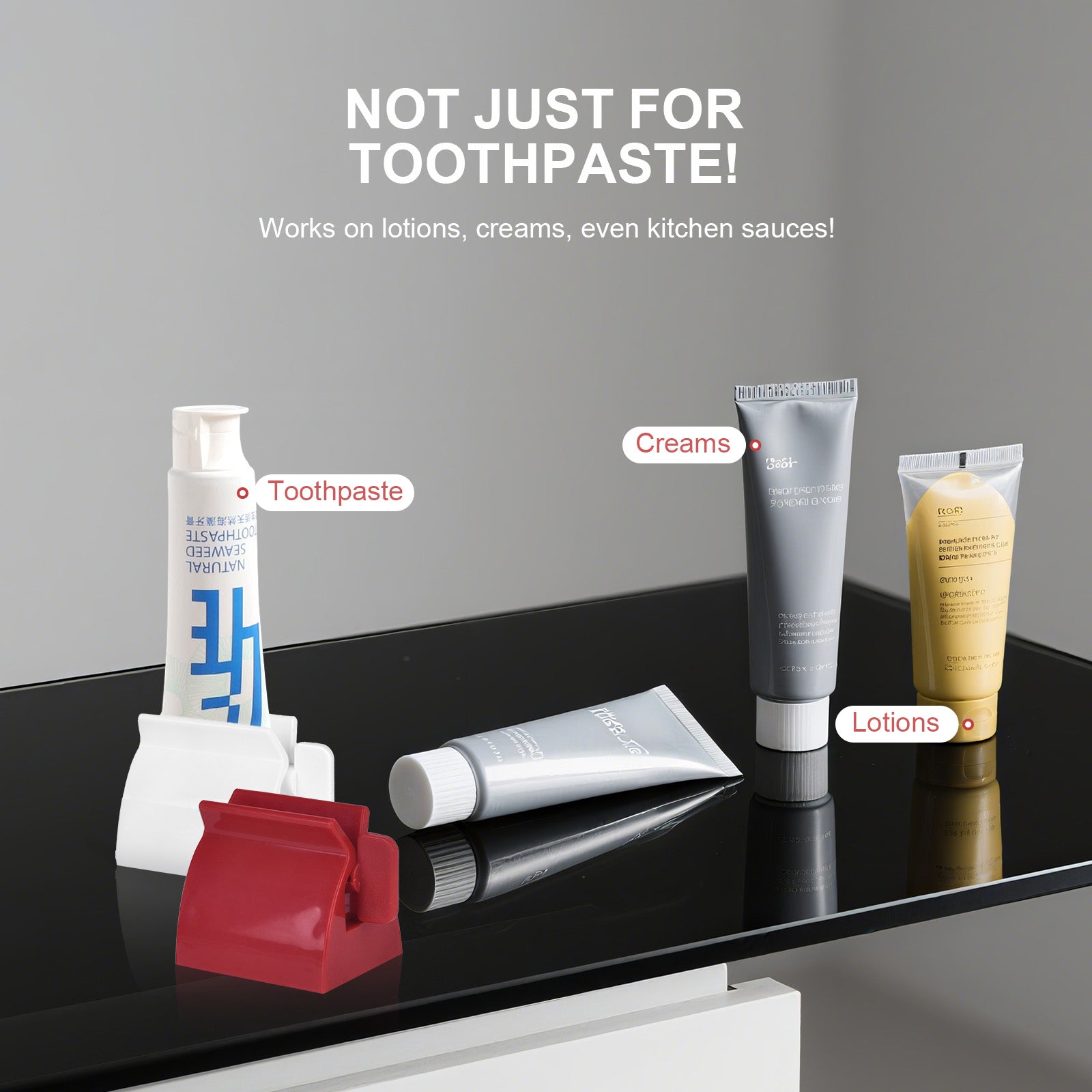 2 Pcs Toothpaste Rolling Dispensers Squeezer - 03