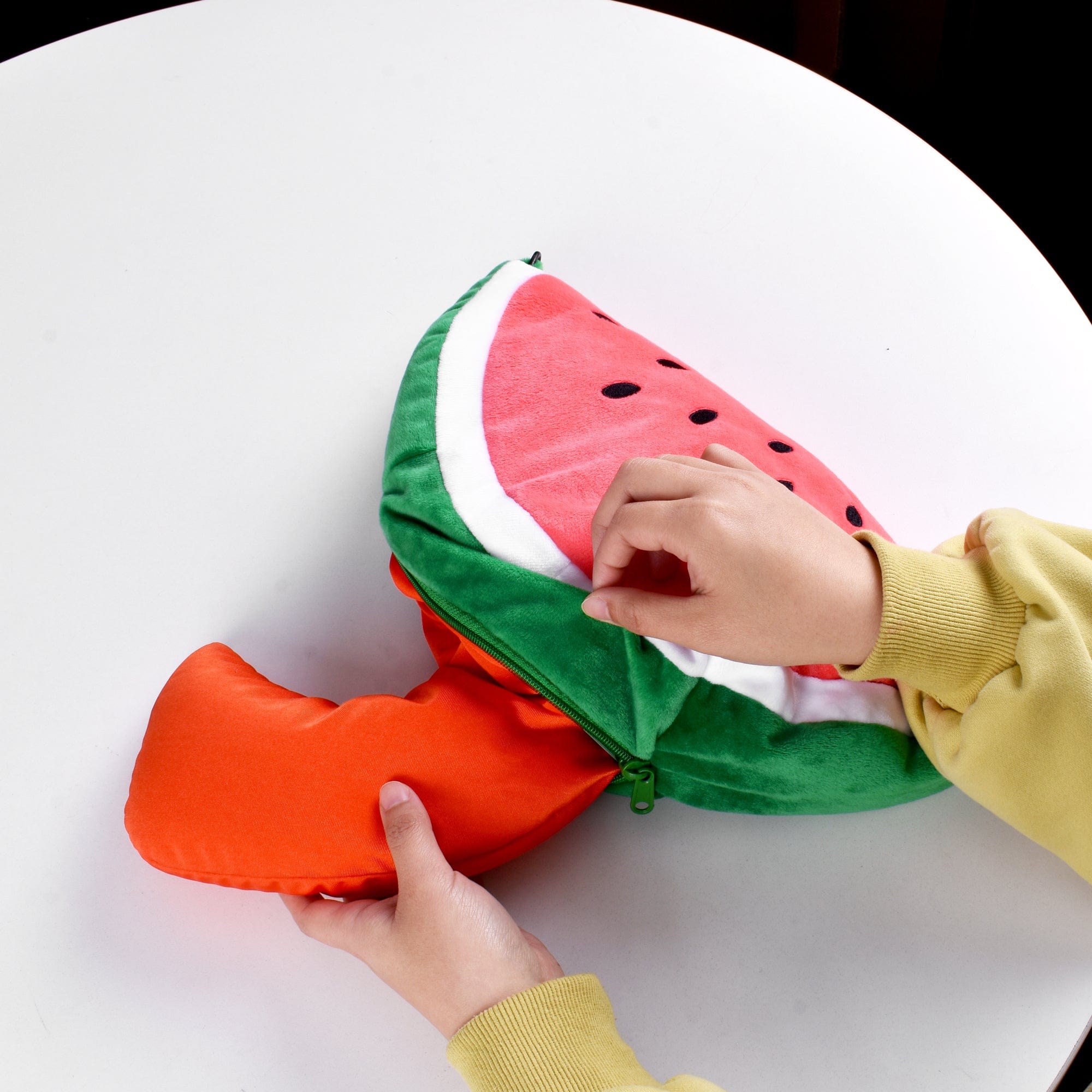 Two Way Reversible Microfibre Travel Pillow Watermelon - 05