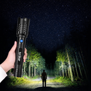 4000 Lumen USB Rechargeable Torch Brillar Commander - Black