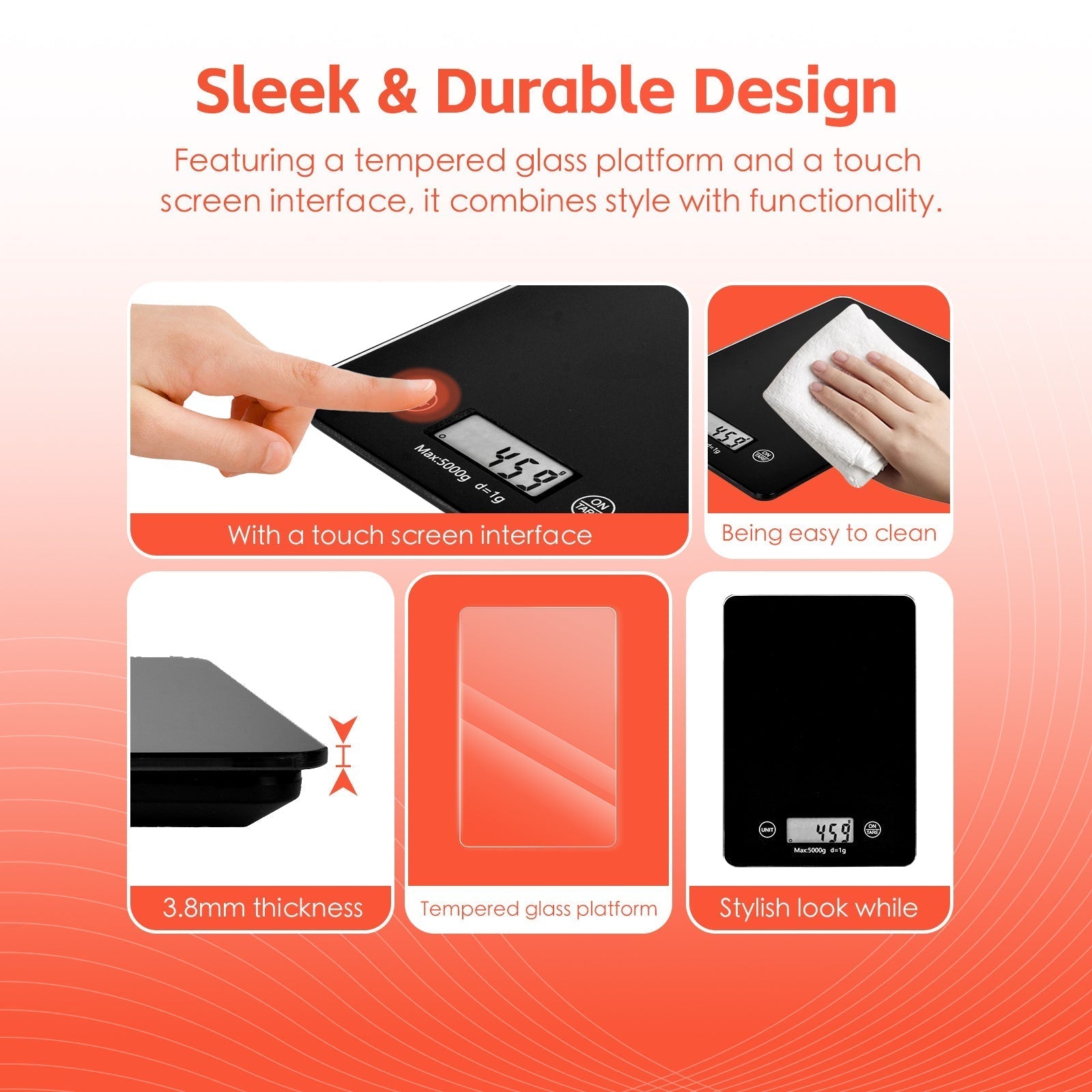 5 Kg Digital Glass Kitchen Scale - 06