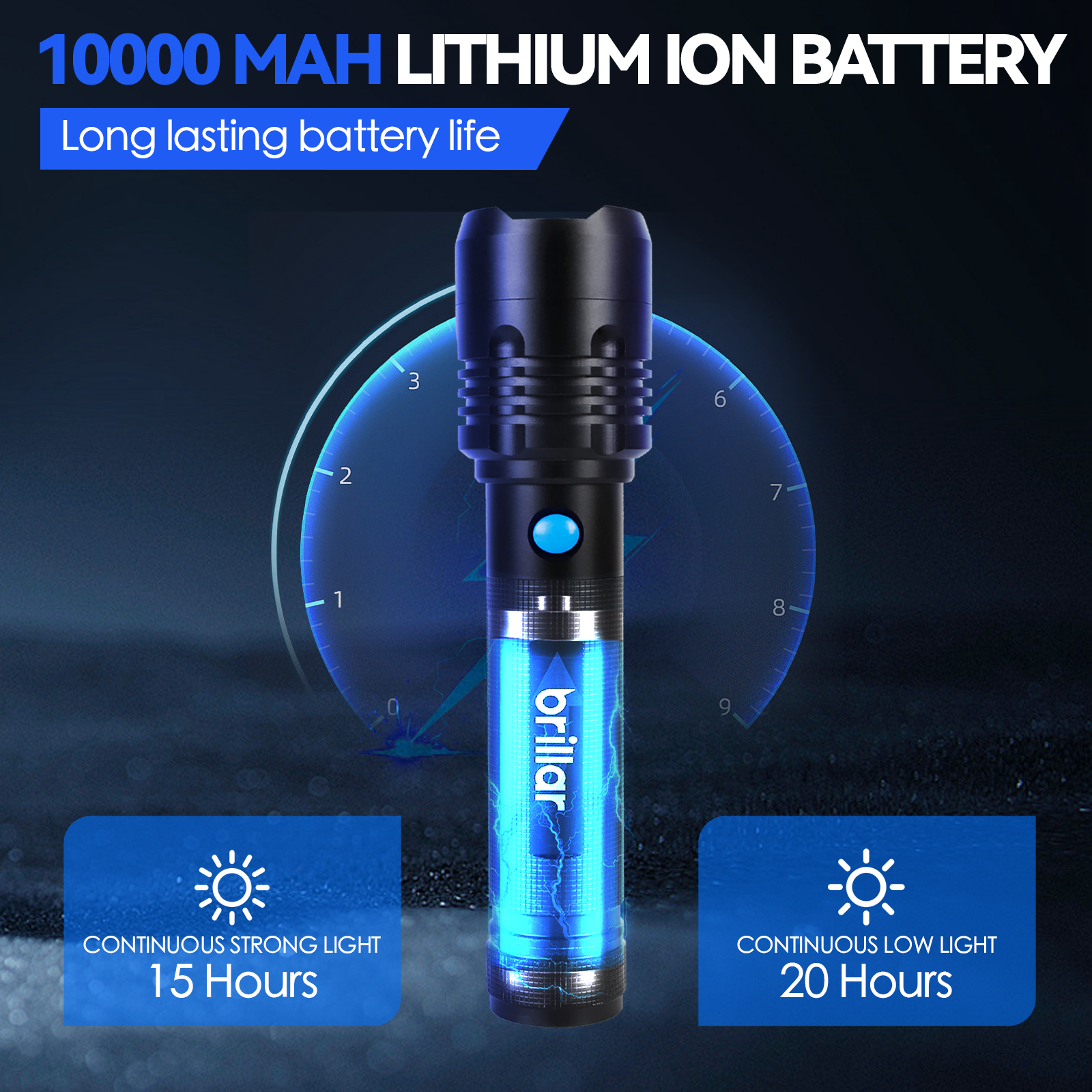 Brillar Commander 4000 Lumen Usb Rechargeable Torch - 04