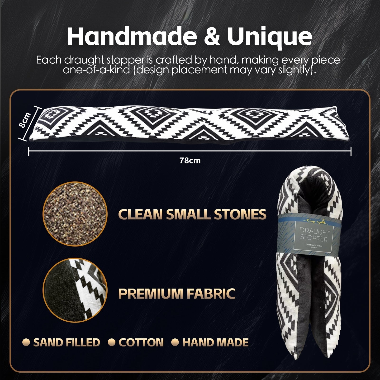 2 Pcs Door Window Draught Stopper - 10