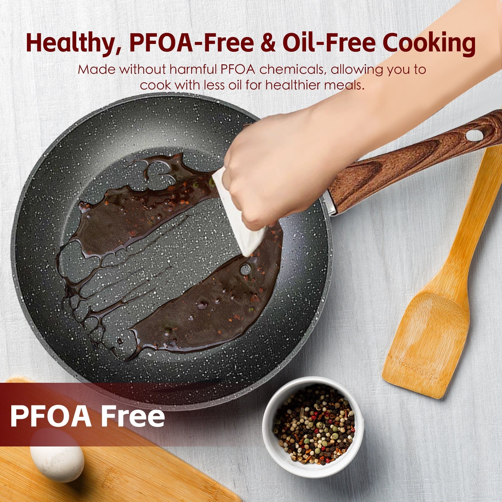 8 Pcs Clevinger Non Stick Cookware Set - 04