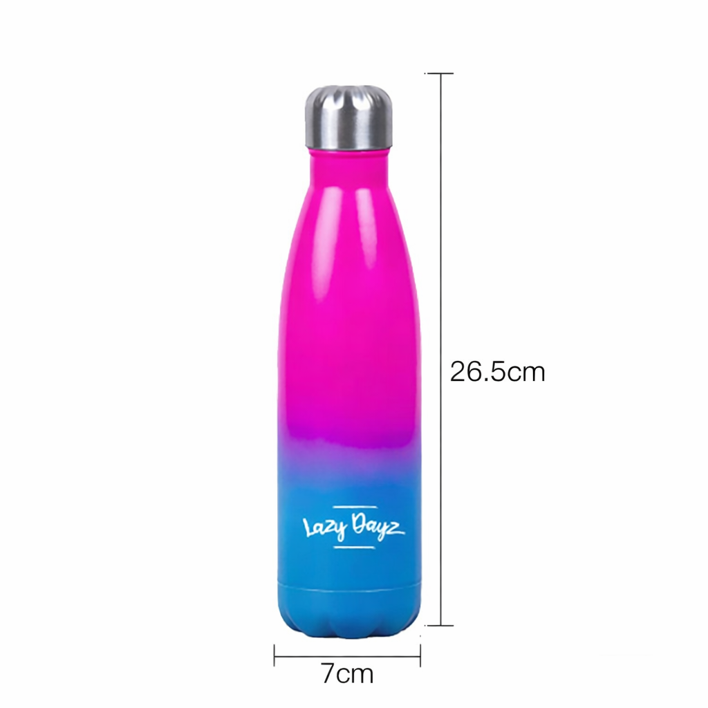 500ml Double Wall Stainless Steel Daily Drink Bottle - Pink