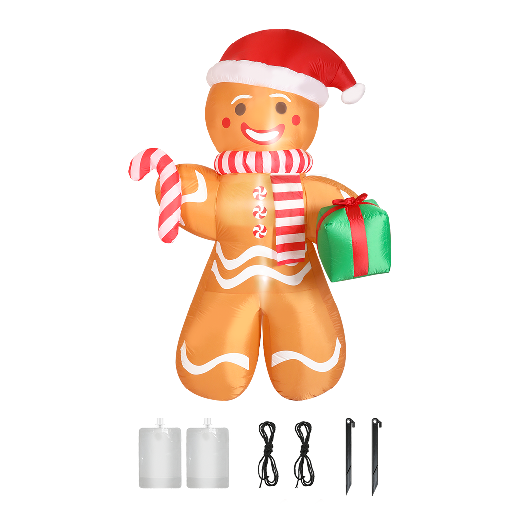Santaco Christmas Inflatable Outdoor Gingerbread Man 2.5M-1954803065118920712