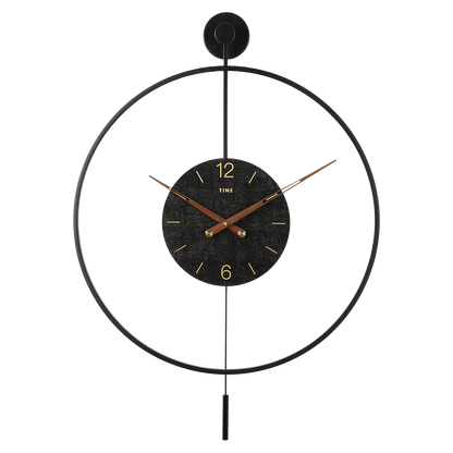Yezi Round Wall Clock 60cm Large Modern Home Decoration-1954802445200789512