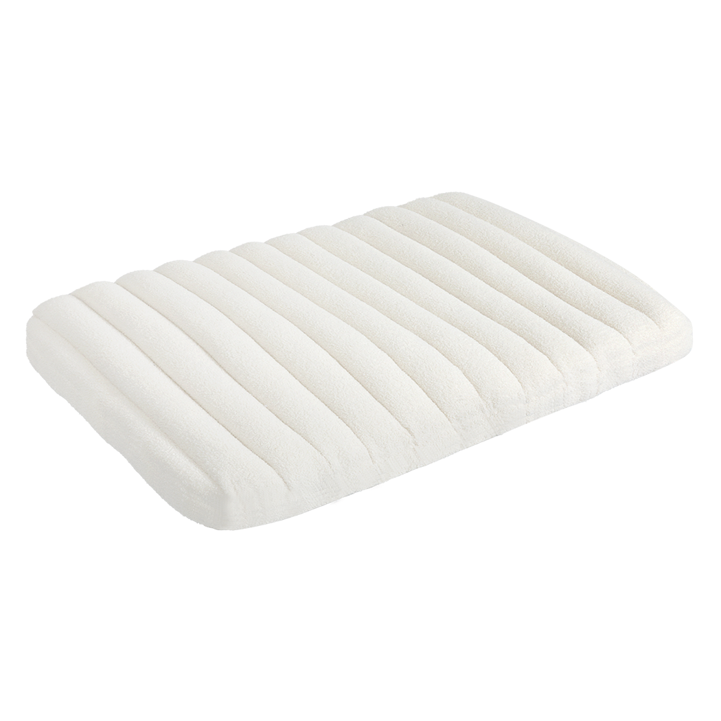 Pawz XL Size Orthopedic Dog Bed with Sherpa Plush Removable Cover in White-2018816753253093384